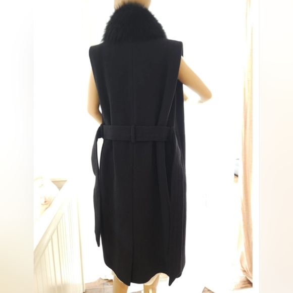 Thomas Wylde Rare Vintage Virgin Wool Real Fox Fur 100% Silk Linning Long Coat - Picture 2 of 16